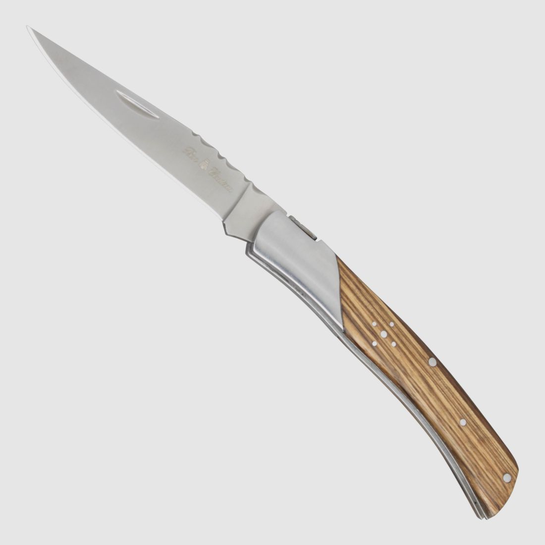 Zweihand Taschenmesser Bon Couteau Zebraholz slipjoint Meser 42a konform