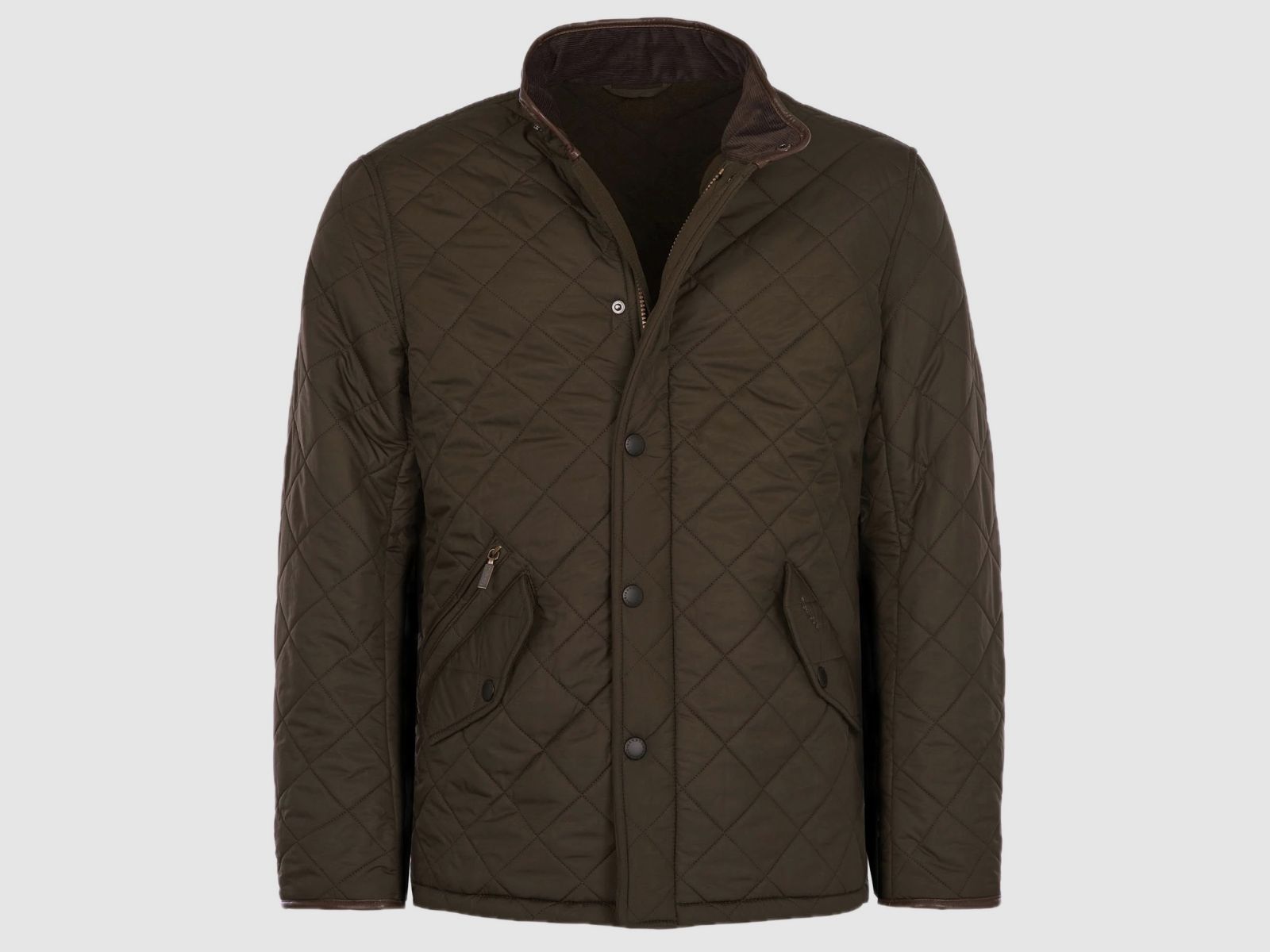 BARBOUR quilted jacket Powell Olive