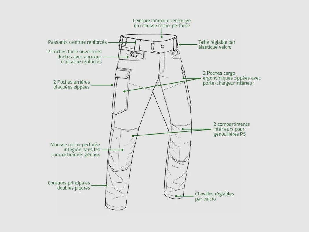 A10 Equipment Fighter Reinforced Camouflage Pants, image 4 of 11