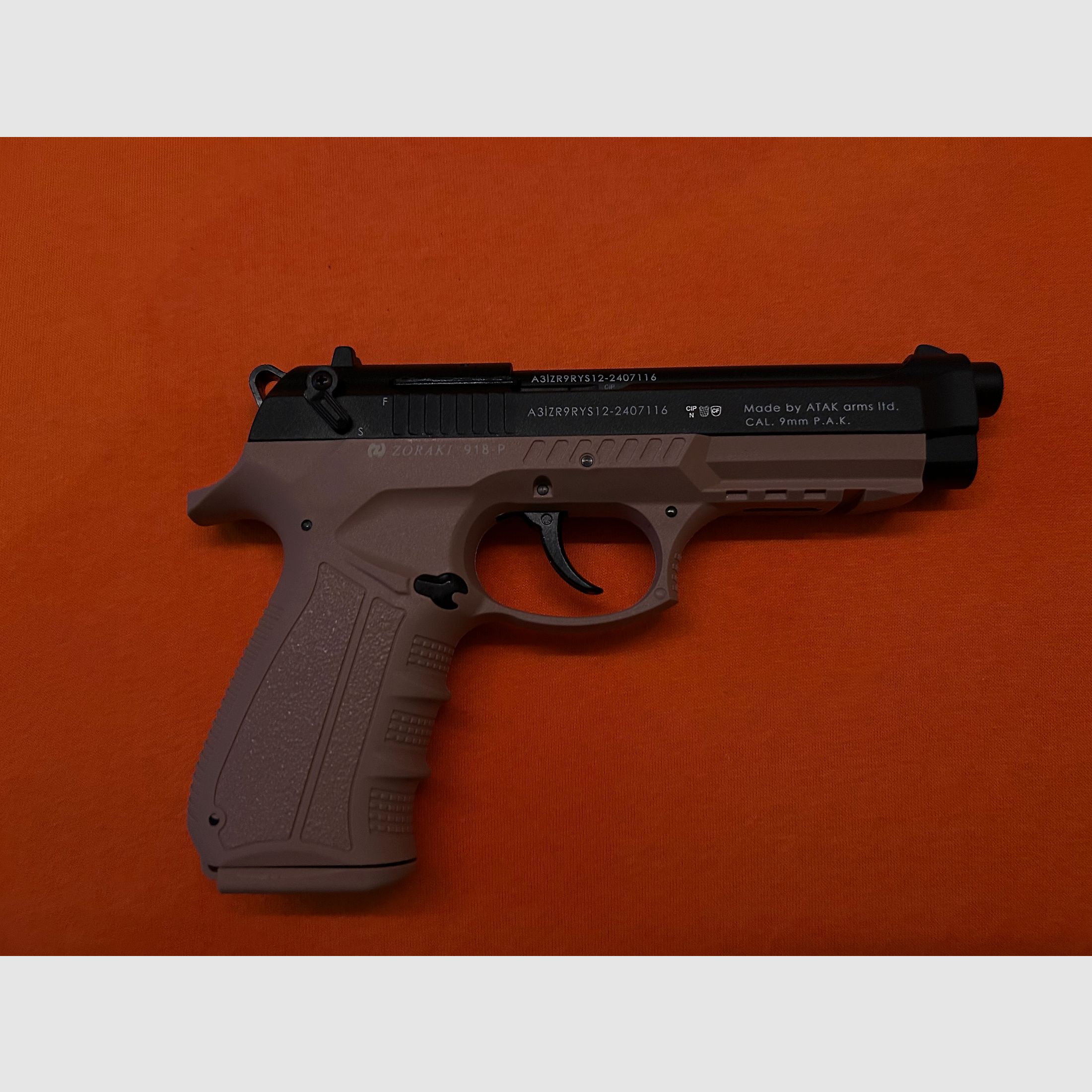 Zoraki 918 Cal 9mm P.A.K. Gas Alarm