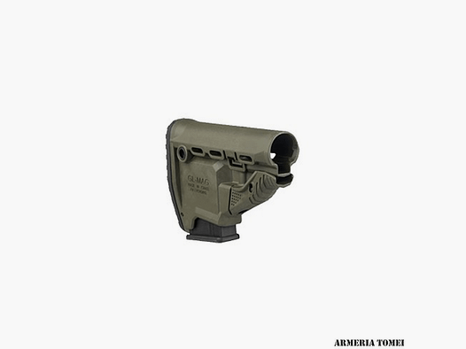 FAB DEFENSE – MG-20 – FOLDING STOCK FOR M4/AR15 WITH MAGAZINE HOLDER + 10-ROUND MAGAZINE INCLUDED (GLMAGG)