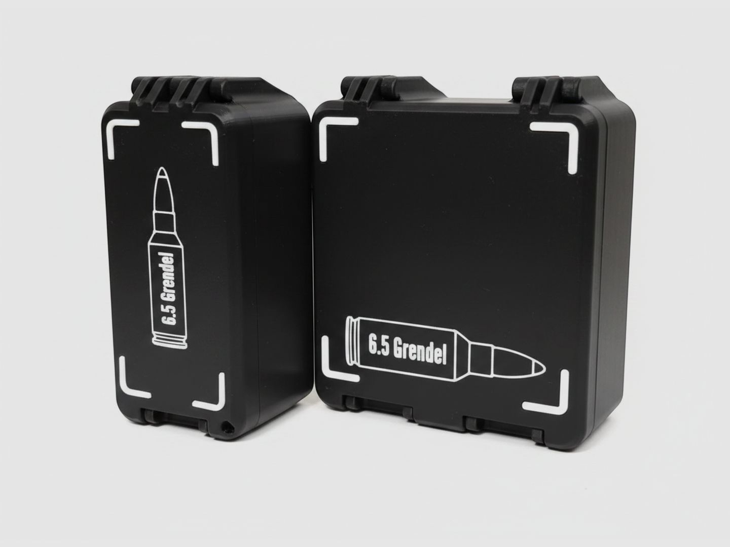 Caja de municiones Filamelt / 6.5mm Grendel / 'tapa plegable / de bloqueo' / caja de cartuchos, caja de municiones