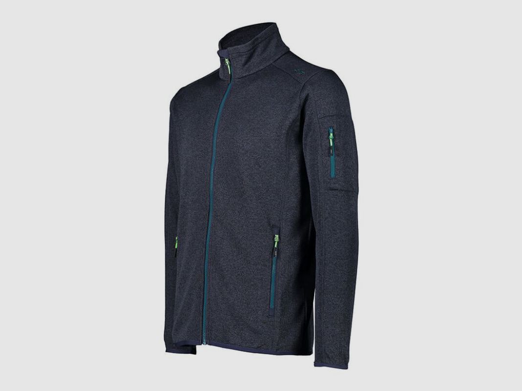 CMP Herren Jacke Knit-Tech-Fleece mit Mesh