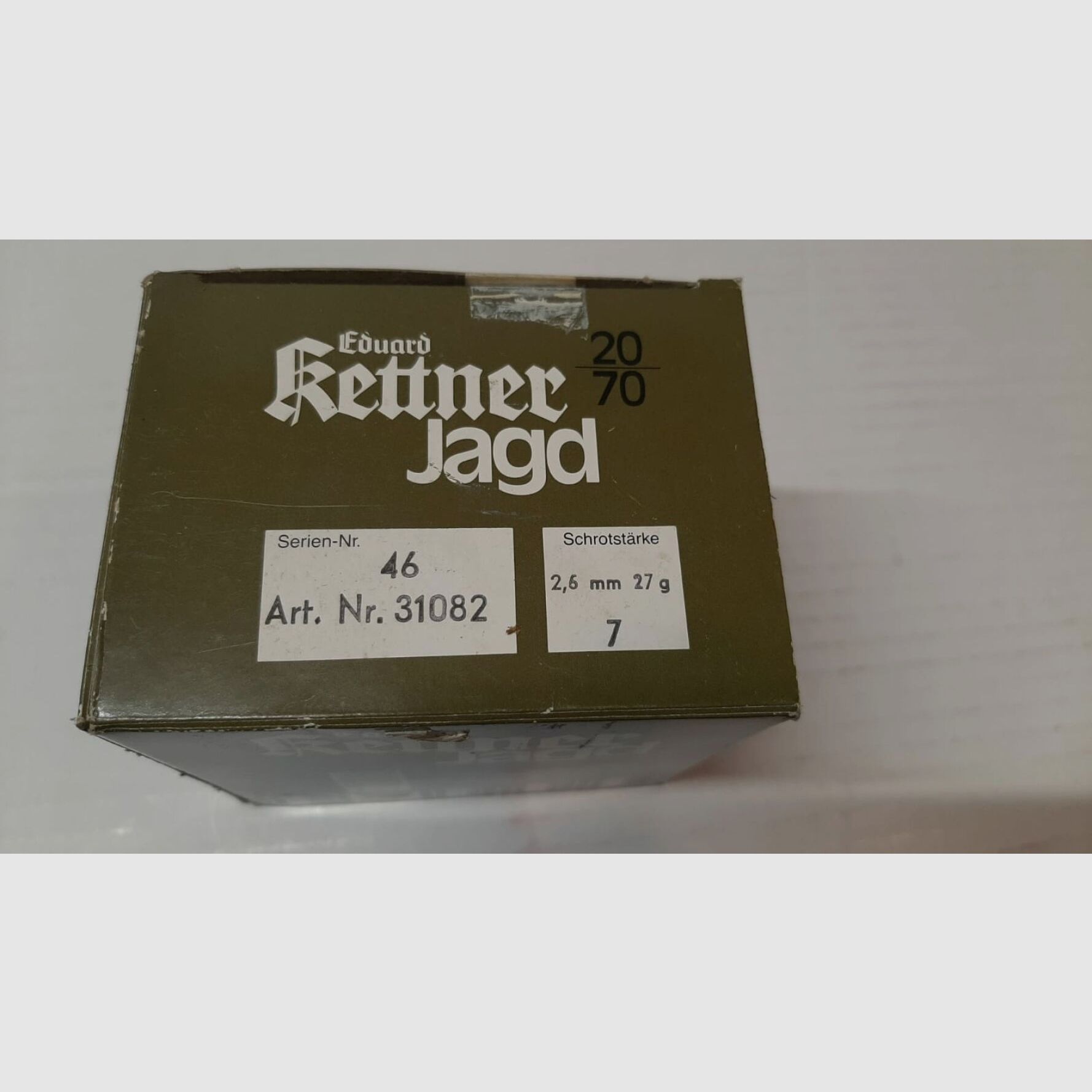 Schrot Munition 20/70 2,7mm Konvolut 100 Schuss