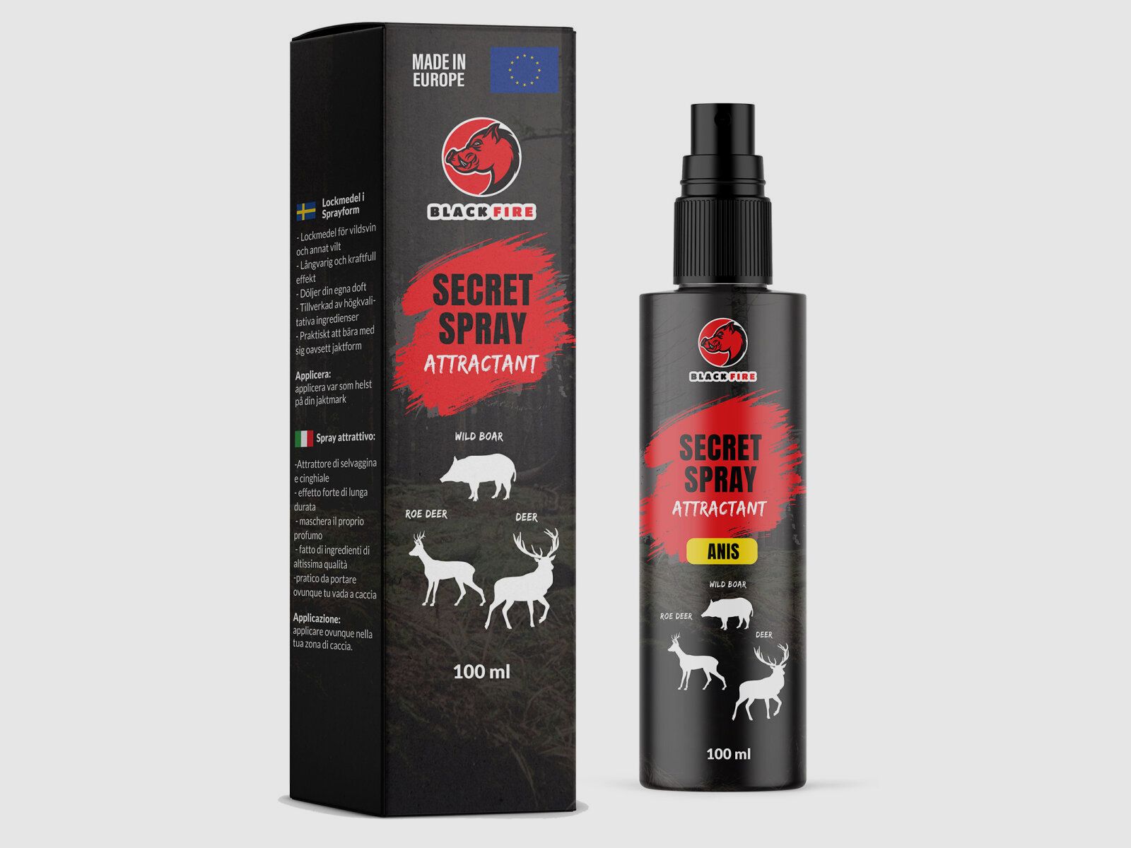 BLACK FIRE Secret Spray