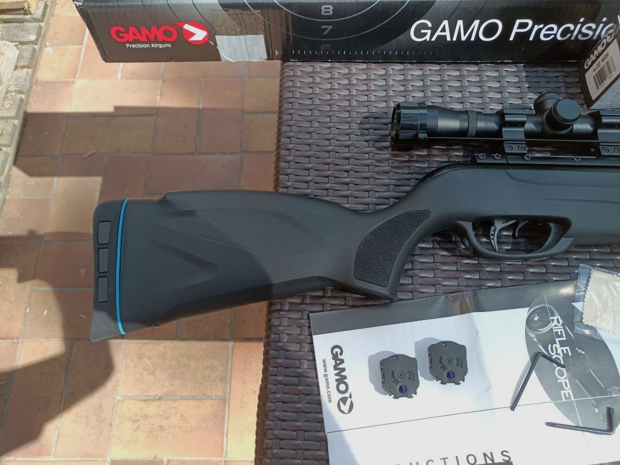 Mehrlader Luftgewehr Knicklauf Gamo Replay 10Maxxim Zielfernrohr 