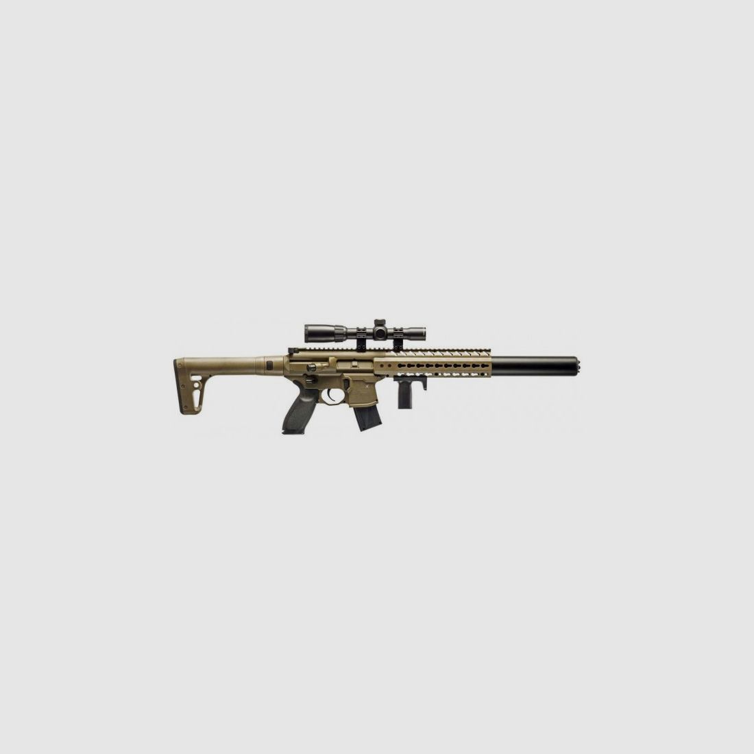 SIG SAUER MCX CO2 RIFLE + 1-4x24 SCOPE - 4.5 MM DIABOLOS
