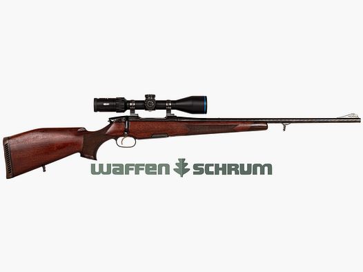 Steyr Mannlicher Luksus .30-06Spring, ZF Meopta MeoHunter R5 3-15x50 SFP RD, Abs. 4C bel., Stałe mocowanie, LL: 58 cm