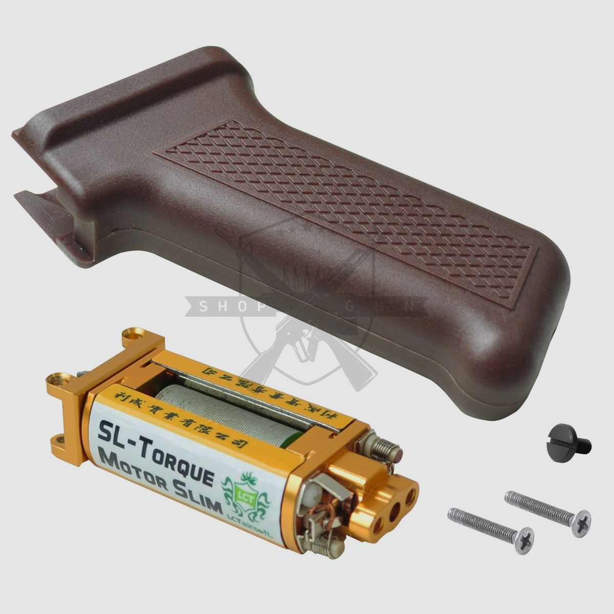 LCT AK Slim Pistolgrip (Ciemnoczerwony) w tym Slim High Torque Motor