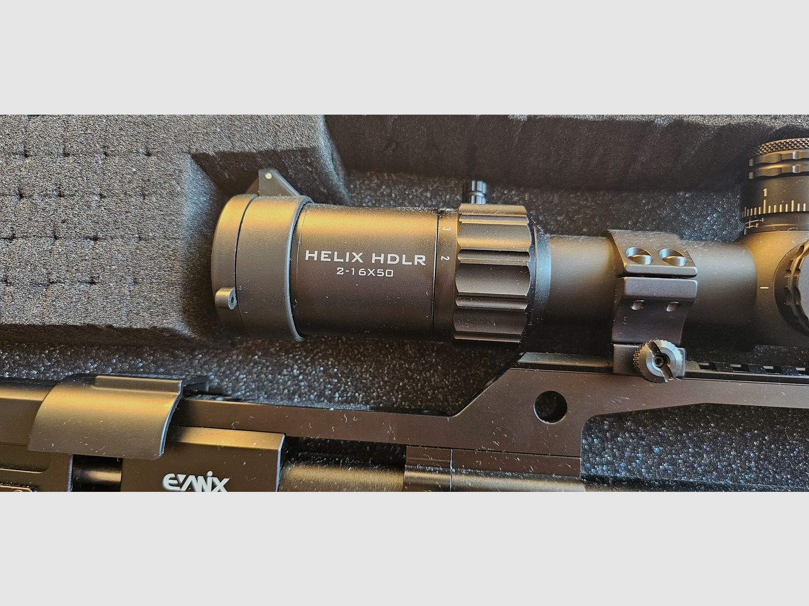 Evanix Max Air II .30 (7.62 mm) PCP air rifle set – GoGun (F-mark) + Element Optics + Sportsmatch + Schalock + accessories (incl. invoice)