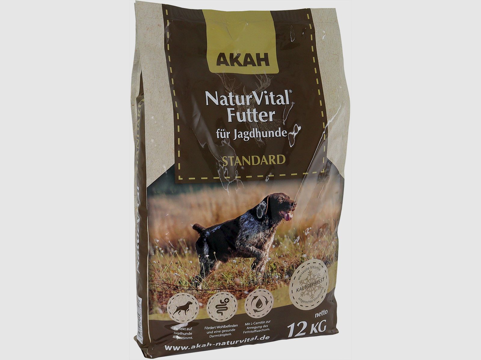 AKAH NaturVital® STANDARD Mangime Completo per Cani da Caccia - 12 kg