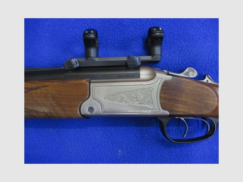 Bockdoppelbüchse Sauer 97/Blaser 95, Kaliber 9,3x74 R mit Blasermontage 95