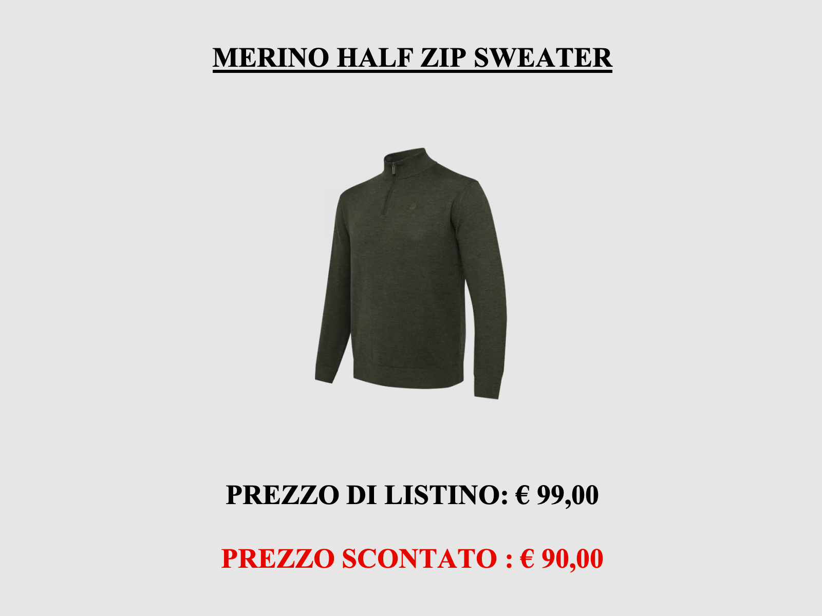 Beretta – Merino Halbzip-Pullover, Bild 1 von 4