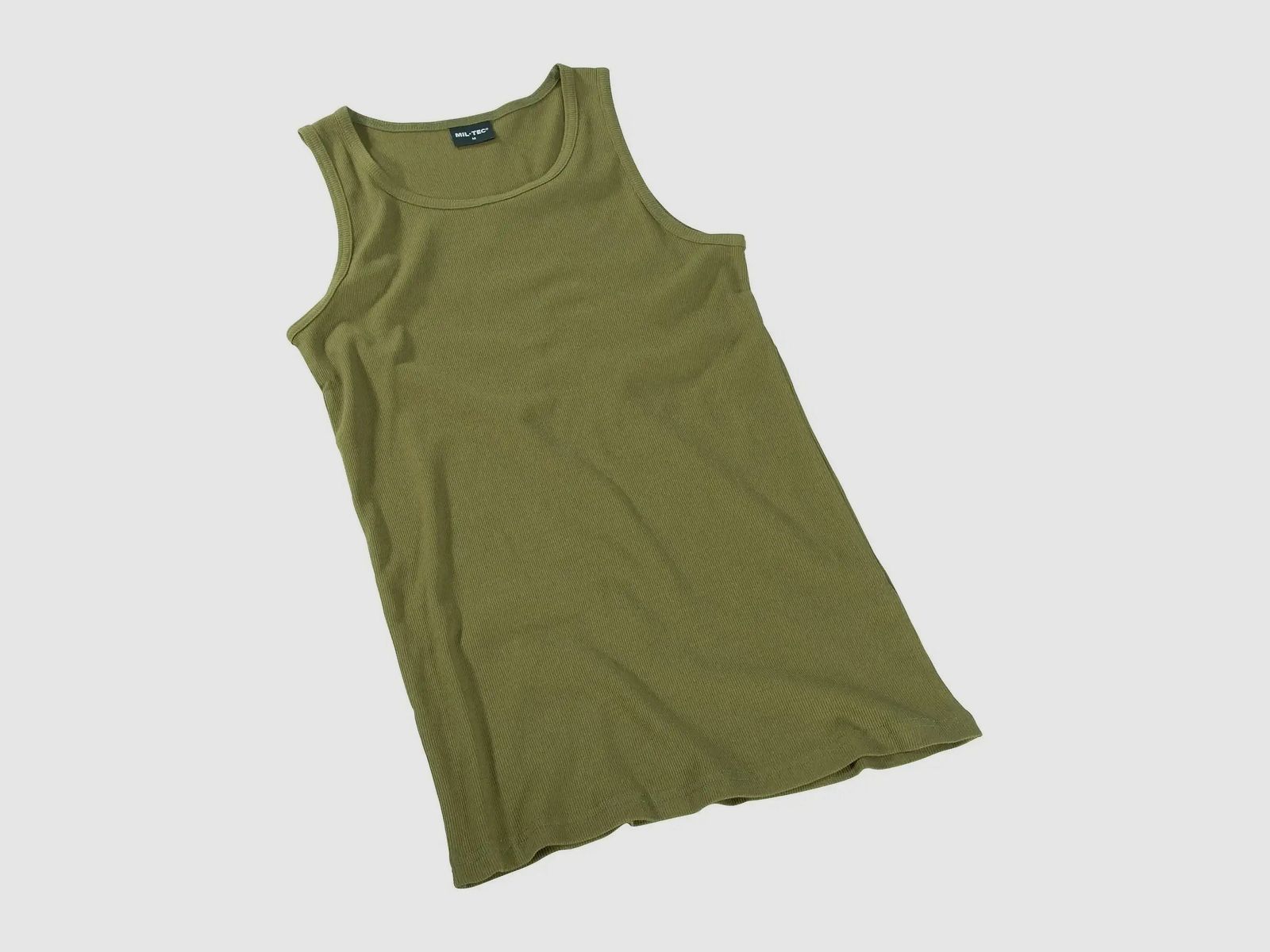 Mil-Tec Camiseta Sin Mangas de Ribete Fino - M Hombres