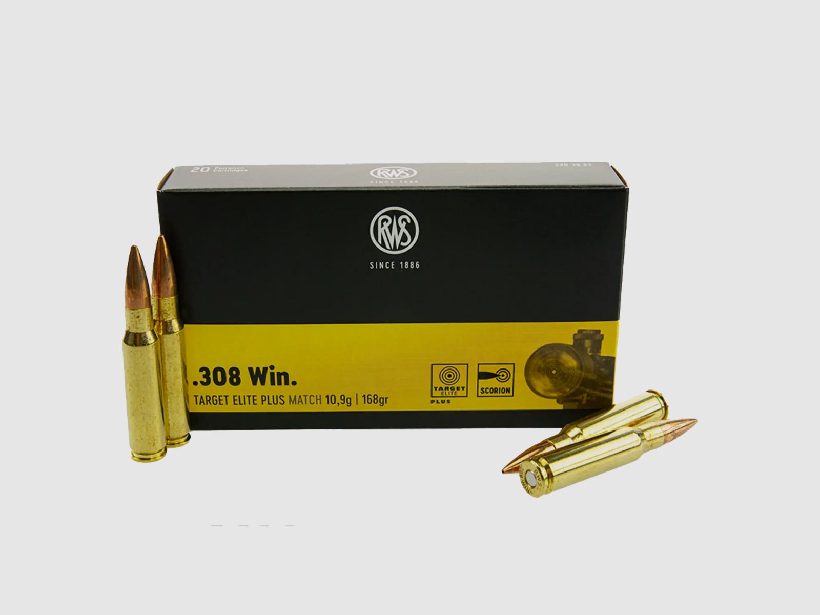 Ziel Elite Plus Kaliber .308 Win. 168 gr 20 schoten