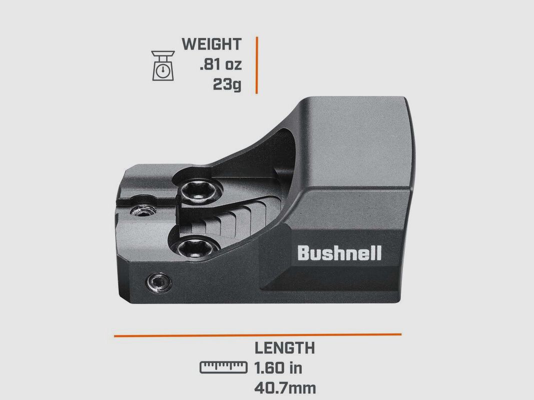 Bushnell Viseur Point Rouge RXU-200 Ultra-Compact (RMS/RMSc-Footprint)