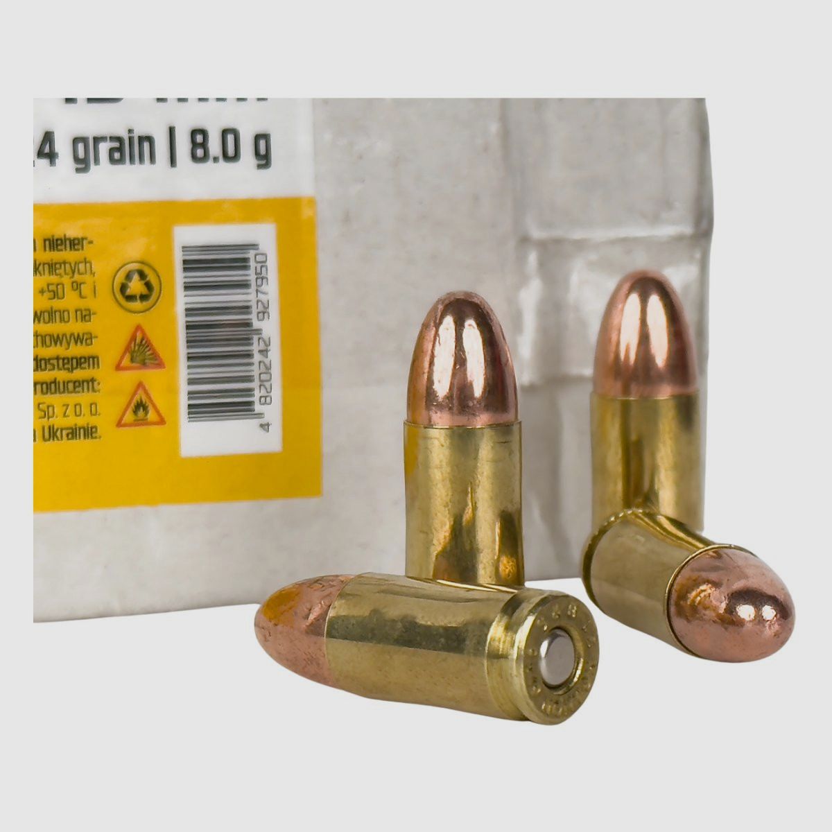 9x19 Alpha FMJ 124gr/8g, zdjęcie 2 z 2