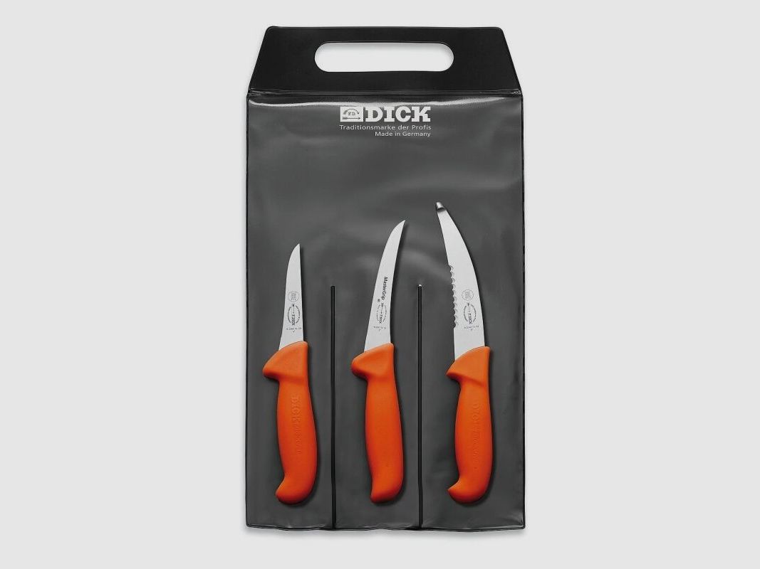 Dick Outdoor Messer-Set 3tlg. Ergogrip Orange