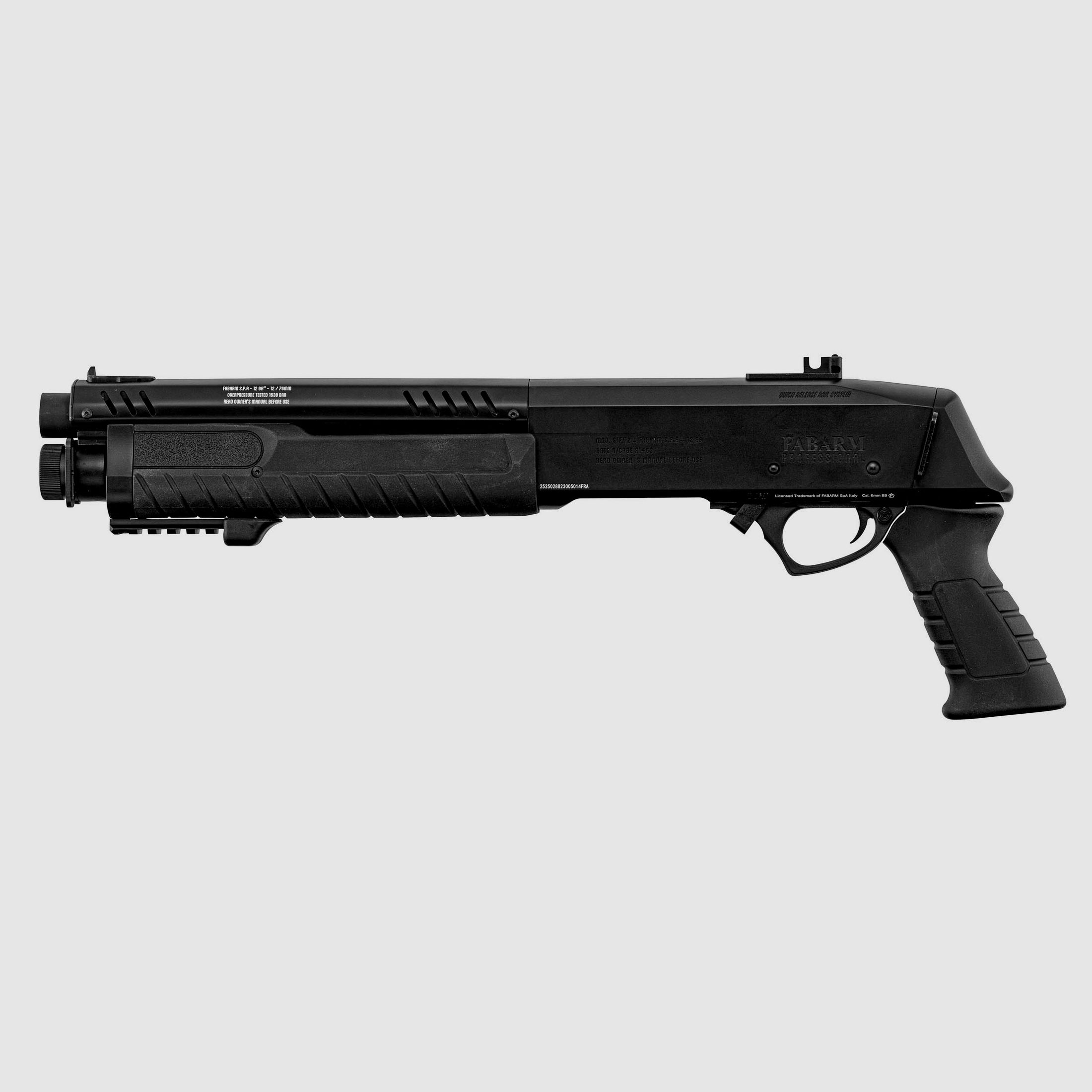 FABARM STF12 Initial Short Schwarz 6mm - Airsoft Gas Non BlowBack