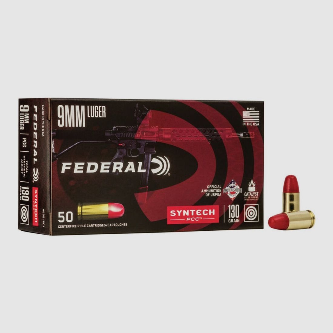 9mm Para Syntech PCC 130 gr FN TSJ (Total Synthetic Jacket) VE50