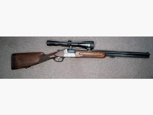 Krieghoff Fucile Sovrapposto Cal. 6,5x57R & 20/76 & Bdf. Canne Cal. 20/76