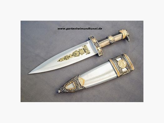 Dolch der Römer mit Scheide , Vollmetall schwer