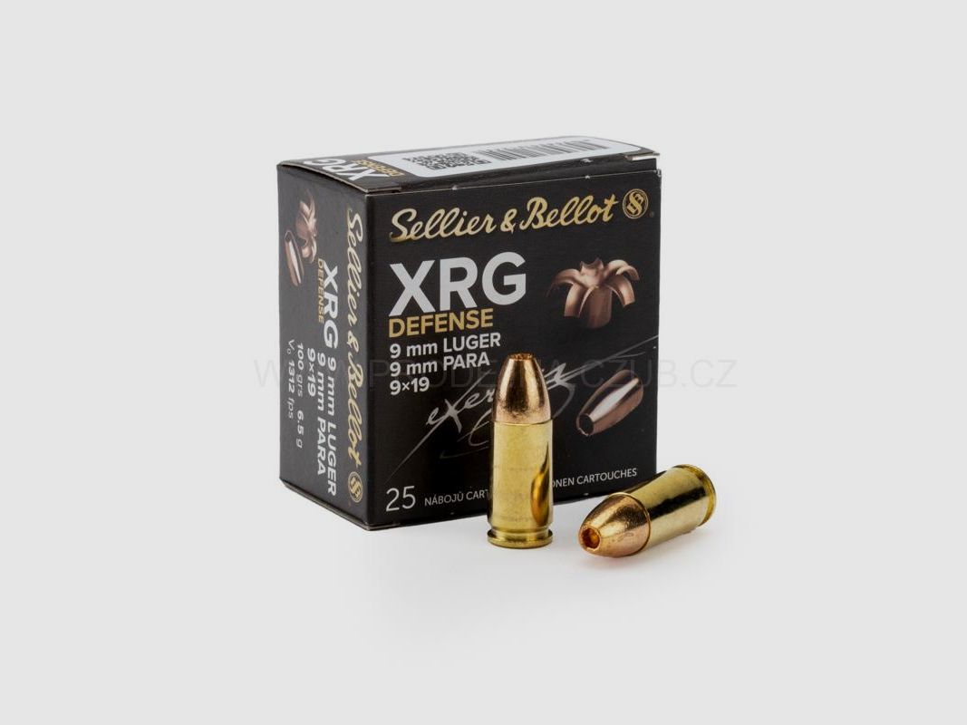 S&B Sellier & Bellot 9mm Luger XRG-Defense 6,5g 100gr