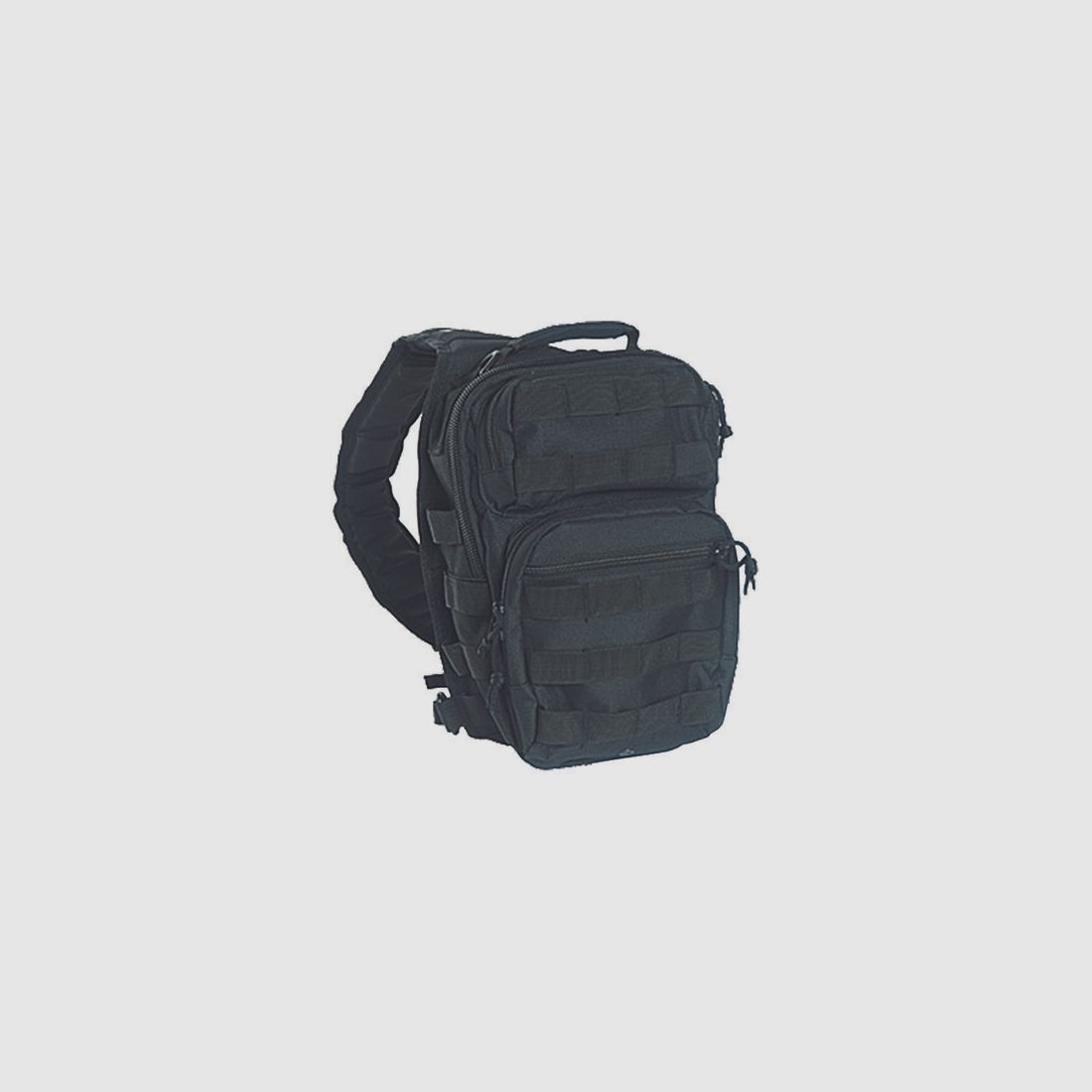 MILTEC MOCHILA BANDOLERA NEGRA.
