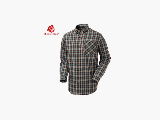 SHOOTERKING Moorland Shirt Lake Blue/Brown