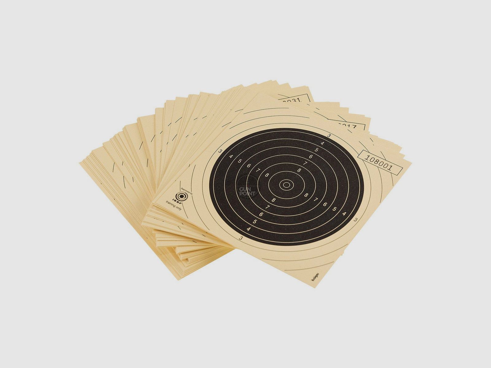 OpTacs - Small caliber target 14 x 14 cm - continuously numbered - pack of 10