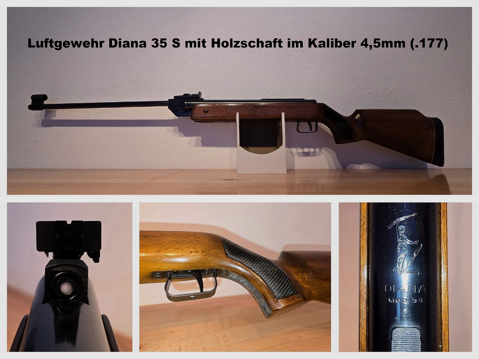 Luftgewehr Diana 35 S im Kaliber 4,5 mm mit (F)