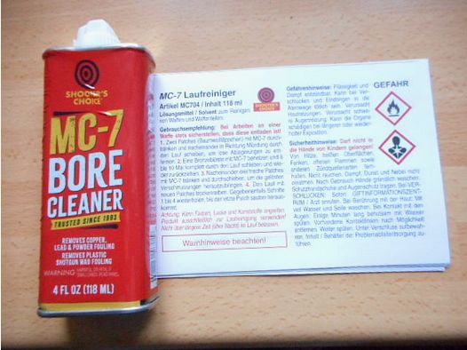 SHOOTERS CHOICE MC7 BORE CLEANER