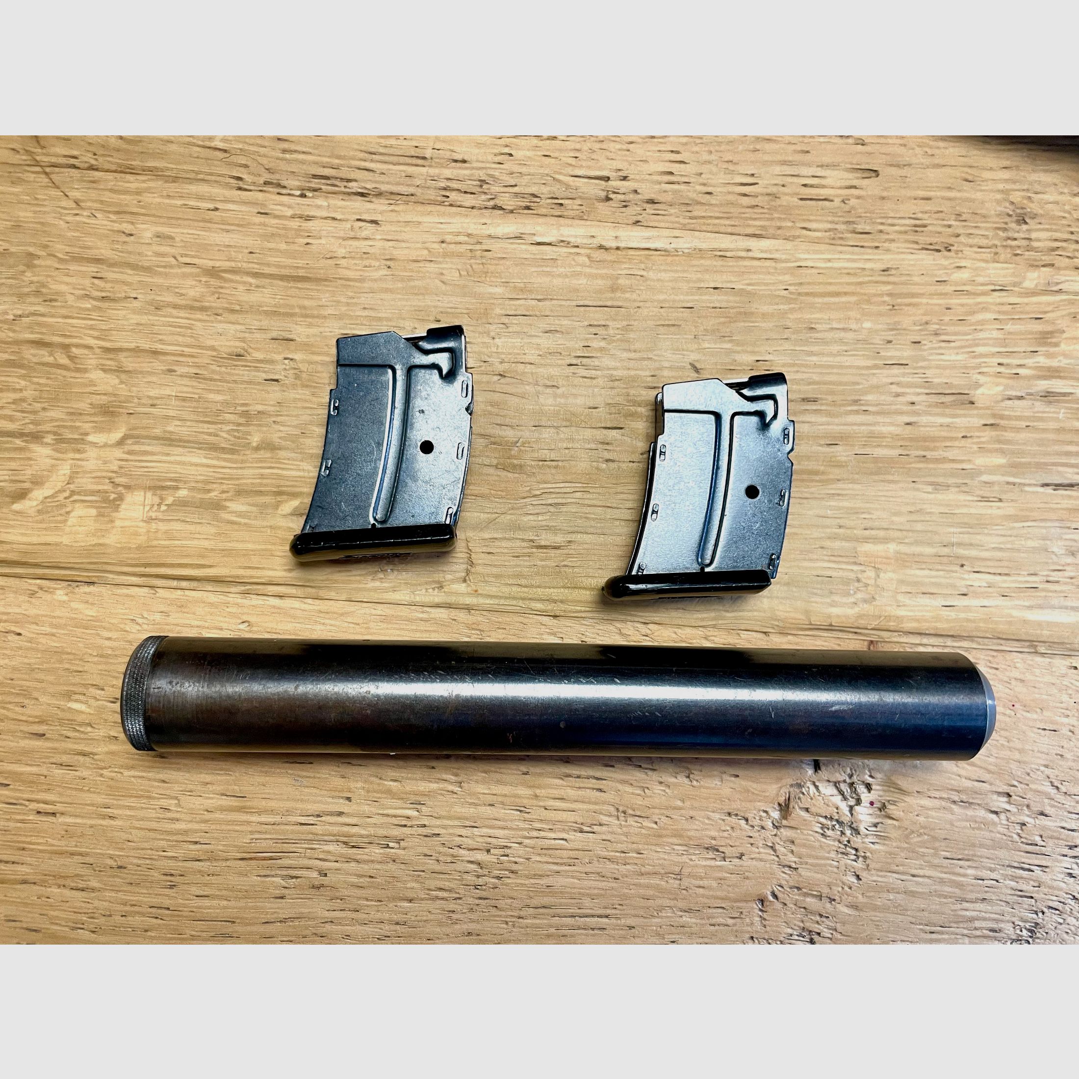 Repetitiegeweer Anschütz Mod. 1422 met Duitse trekker inclusief ZF Tasco 4-12x56 en geluiddemper