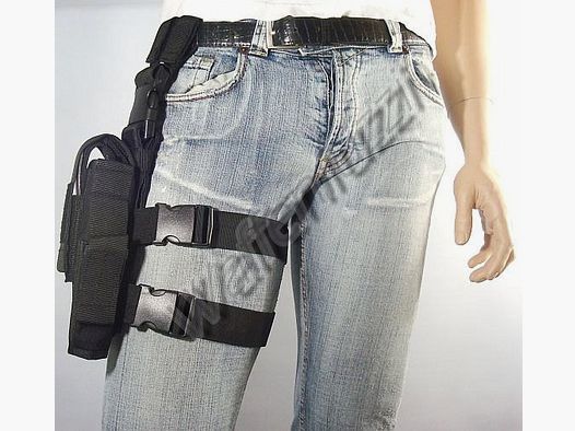 Funda de muslo / funda de cinturón de nylon para pistolas o revólveres grandes