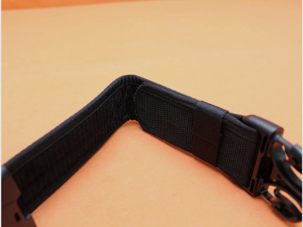 Cintura Tasmanian Tiger TT Equipment Belt outer 040 nera (7746.040): cintura da 50 mm con lato interno in velcro taglia XXL