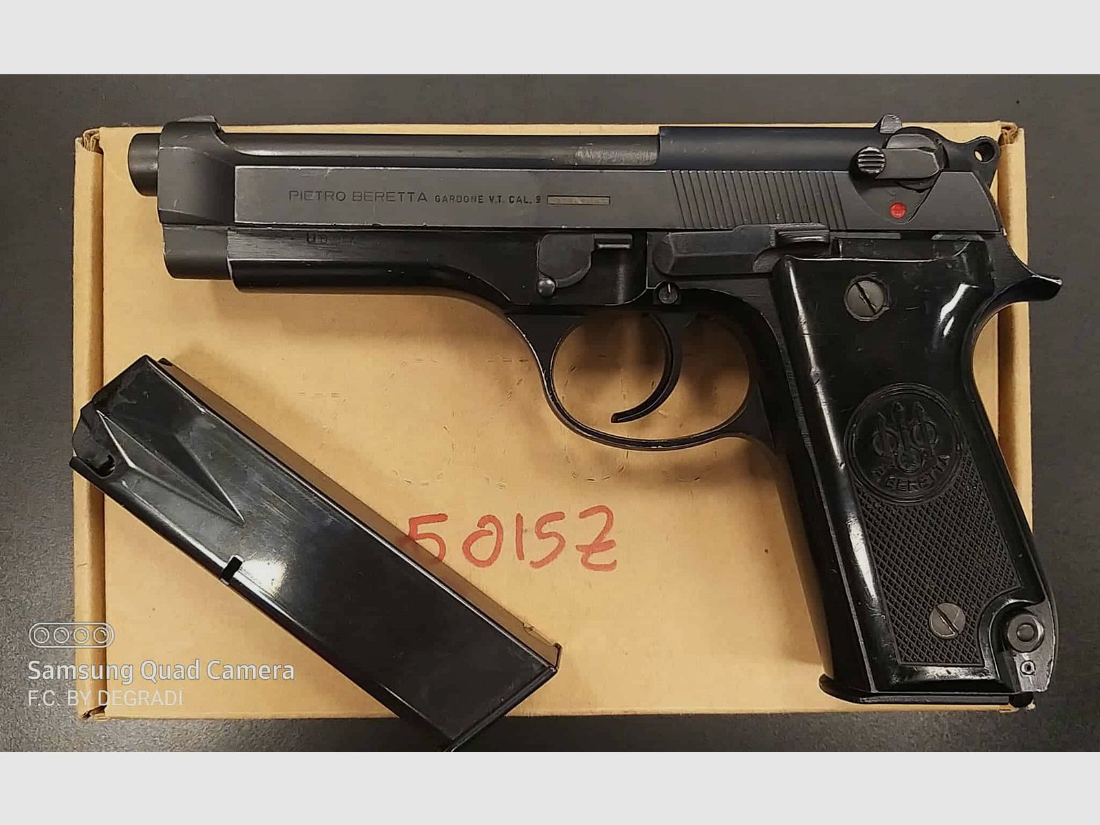 BERETTA 92 S EX CARABINIERI CALIBRE 9X21, image 3 sur 3