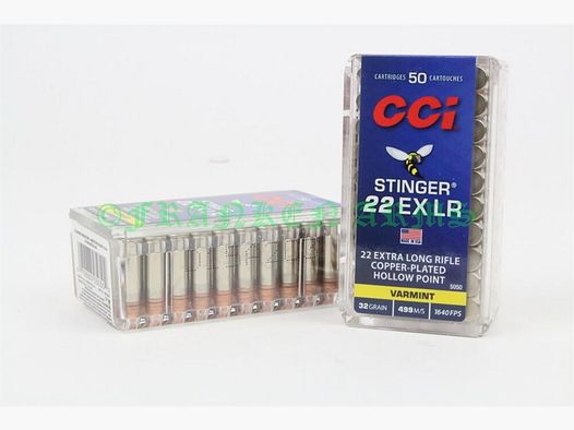 CCI Stinger .22 EX LR 32gr. 2,07g 50 pezzi prezzo per quantità