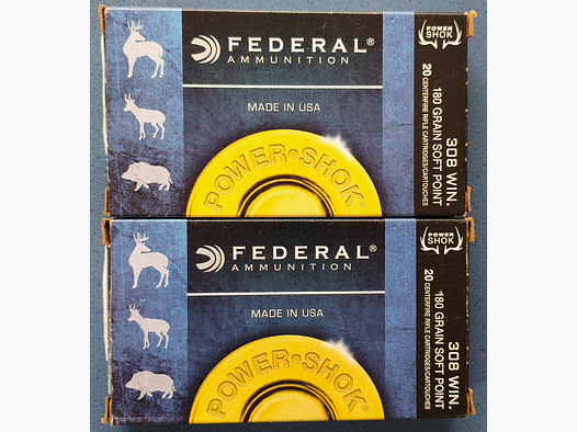 Federal Power Shok .308Win. 180 grain