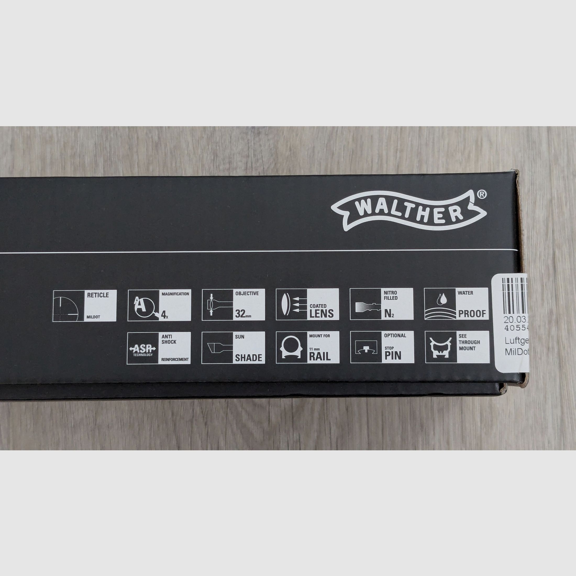 scope Walther 4x32 Compact Mildot reticle