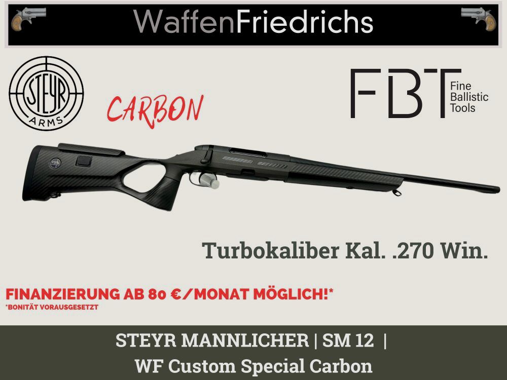 Steyr Mannlicher	 SM12 WF Custom Special Carbon - FBT - Waffen Friedrichs