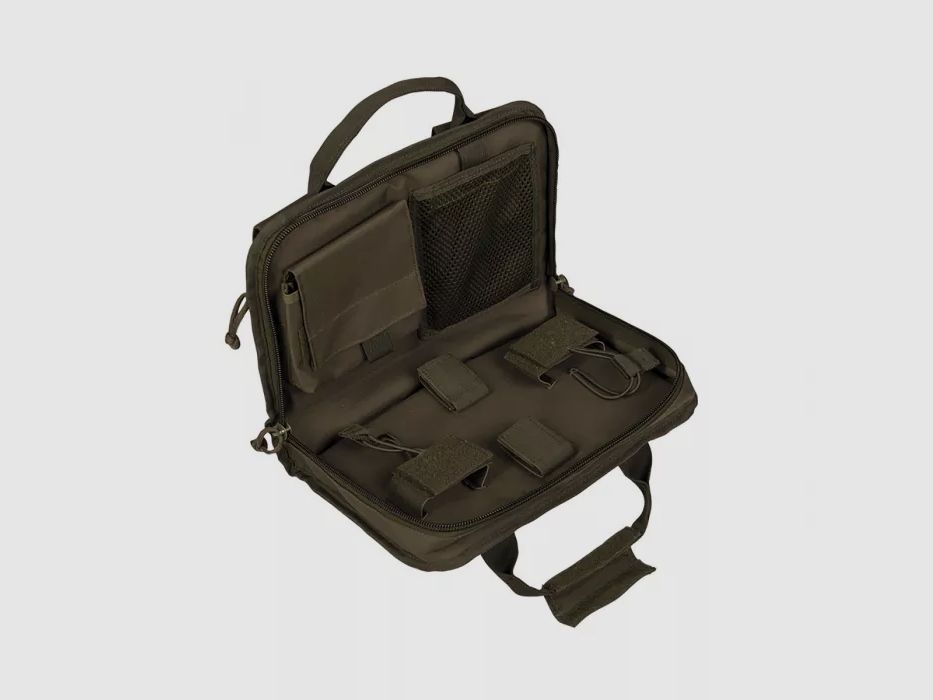 Tactical pistol case, lockable, small (34cm), olive