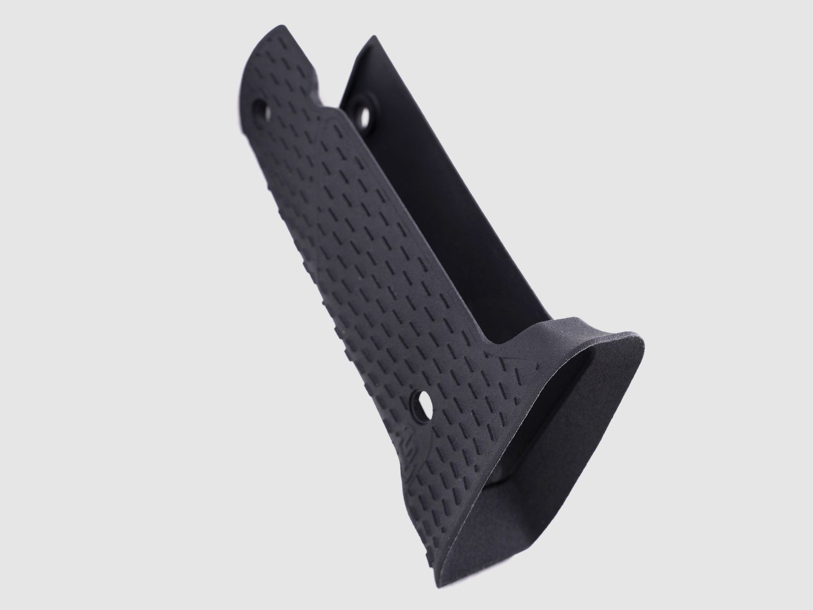 Track grip in polymer with magwell for 1911 - TONI SYSTEM / Rail grip made of polymer with magwell for 1911 - TONI SYSTEM * ITEM CODE PYIMTR1911-BK