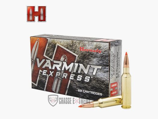 20 cartuchos HORNADY Varmint Express 6.5 Creedmoor 95 Gr V-Max