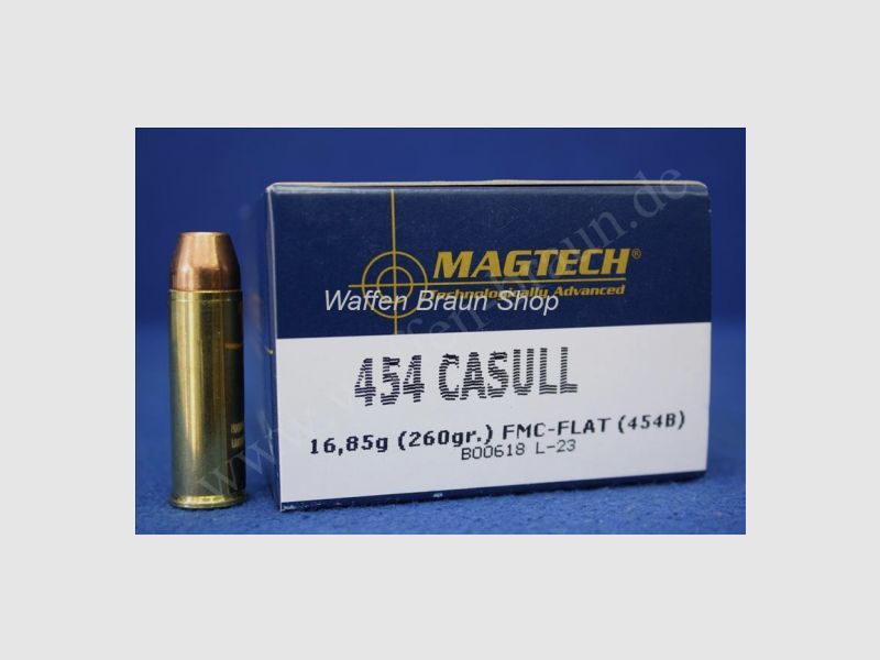 Magtech.454CAS FMJFL 260GR A20#454B