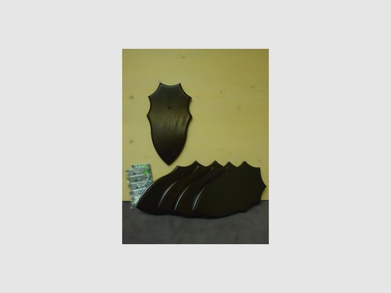 Bockbrett + Halterung - spitz/oval (5er) Paket