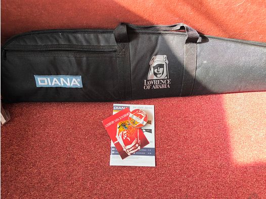 Diana 34 EMS Edizione speciale Lawrence of Arabia, colore sabbia con il numero di produzione di 275 su 500 pezzi prodotti, calibro 4,5mm Diabolo, condizioni e qualità eccellenti, senza difetti e graffi, solo sparati un paio di Diabolo, assolutamente come nuovo!!