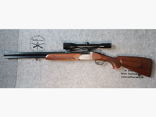 IFFLI-Kettner escopeta de doble cañón con visor Schmidt & Bender 6x42
