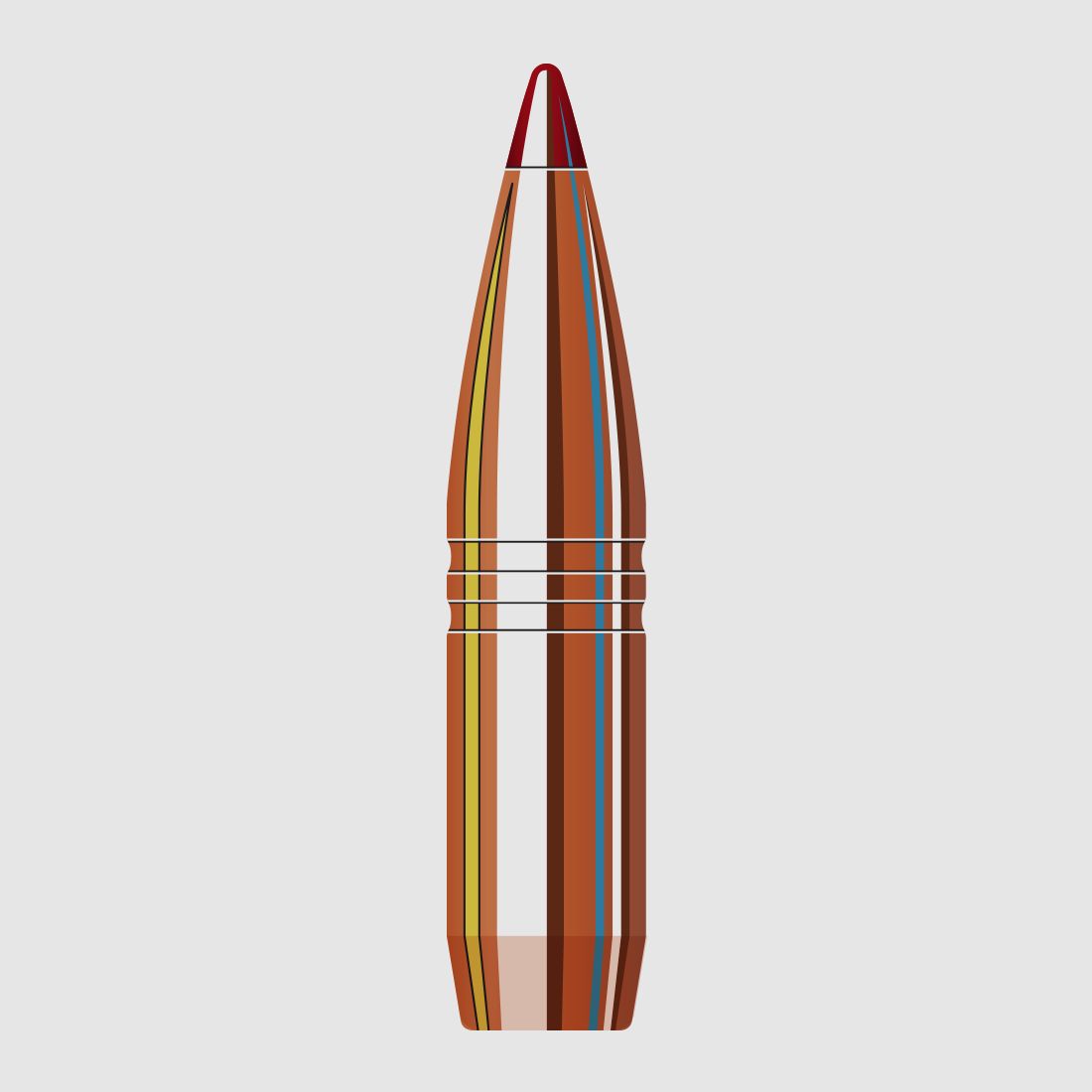 Proiettile Hornady .338/.338 CX 225GR senza piombo 50 pezzi