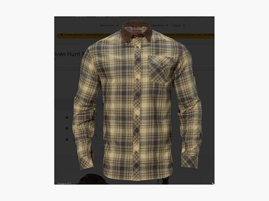 HARKILA DRIVEN HUNT FLANEL LIGHT TEAK CHECK (1401119)