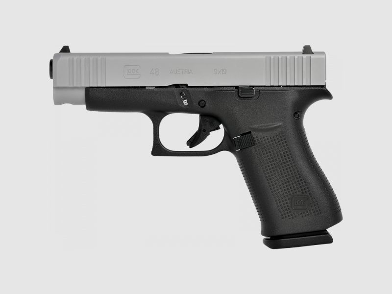 GLOCK 48 Silver-Slide Pistole